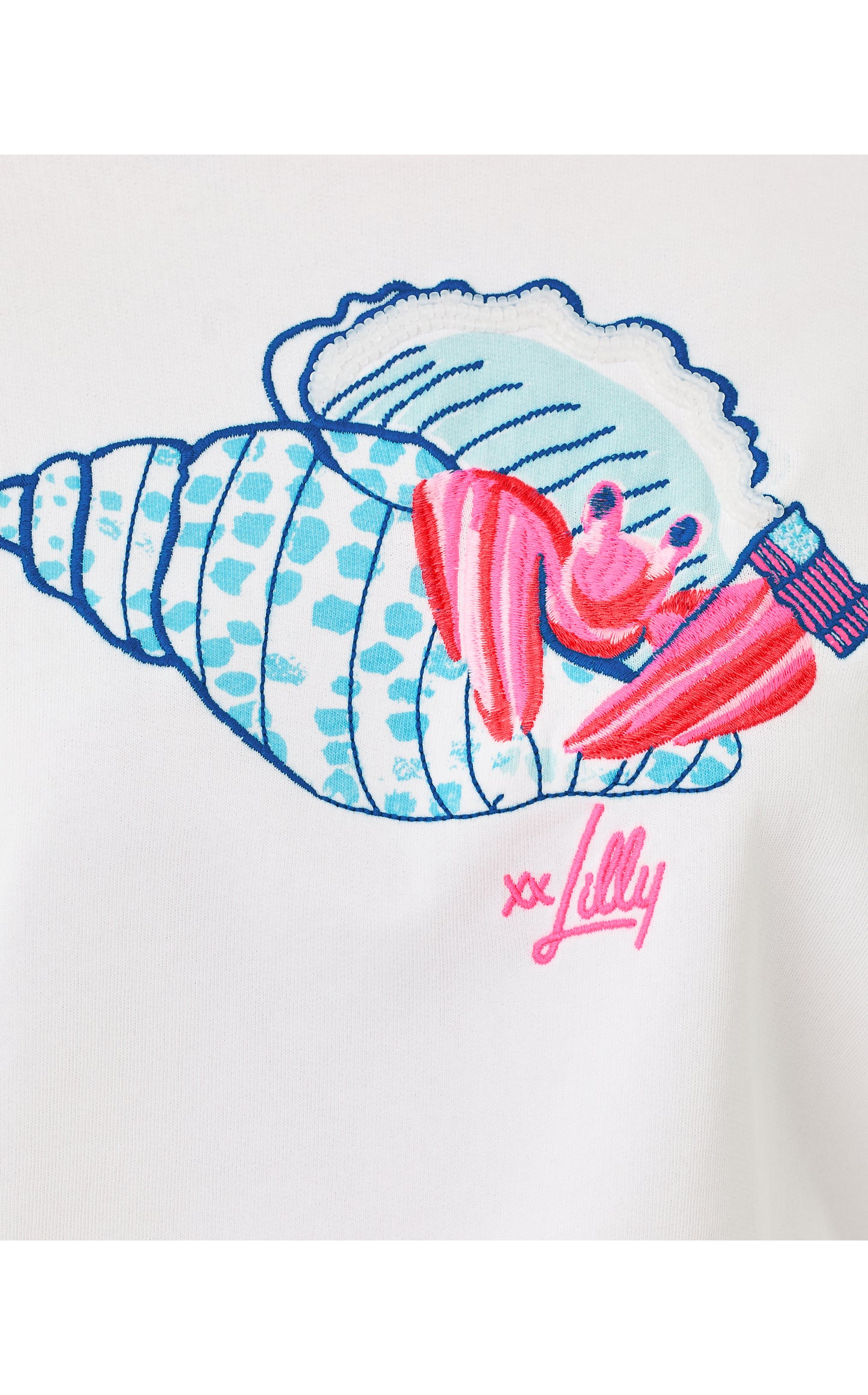 Ballad Long Sleeve Sweatshirt - Multi Society Crab Embroidery