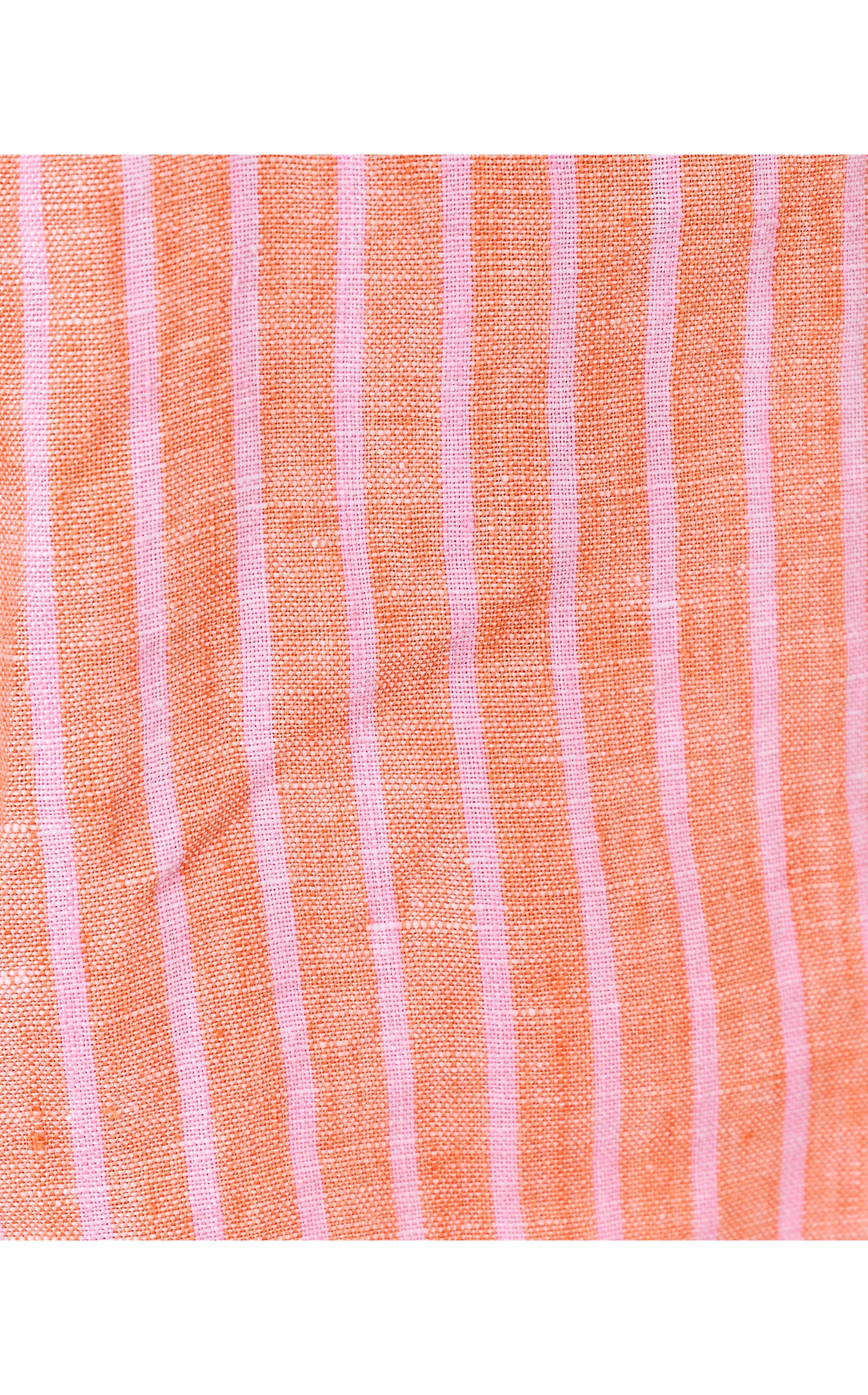Croix Linen Short - Sunset Orange X Conch Shell Pink Saint Tropez Stripe