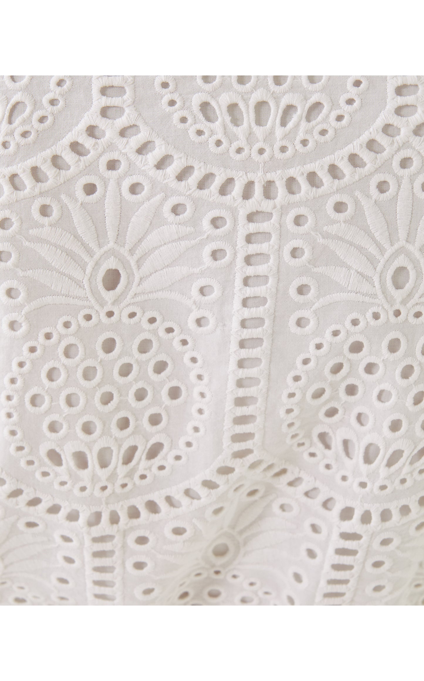 Xylia Dress - Resort White Pineapple Tile Eyelet