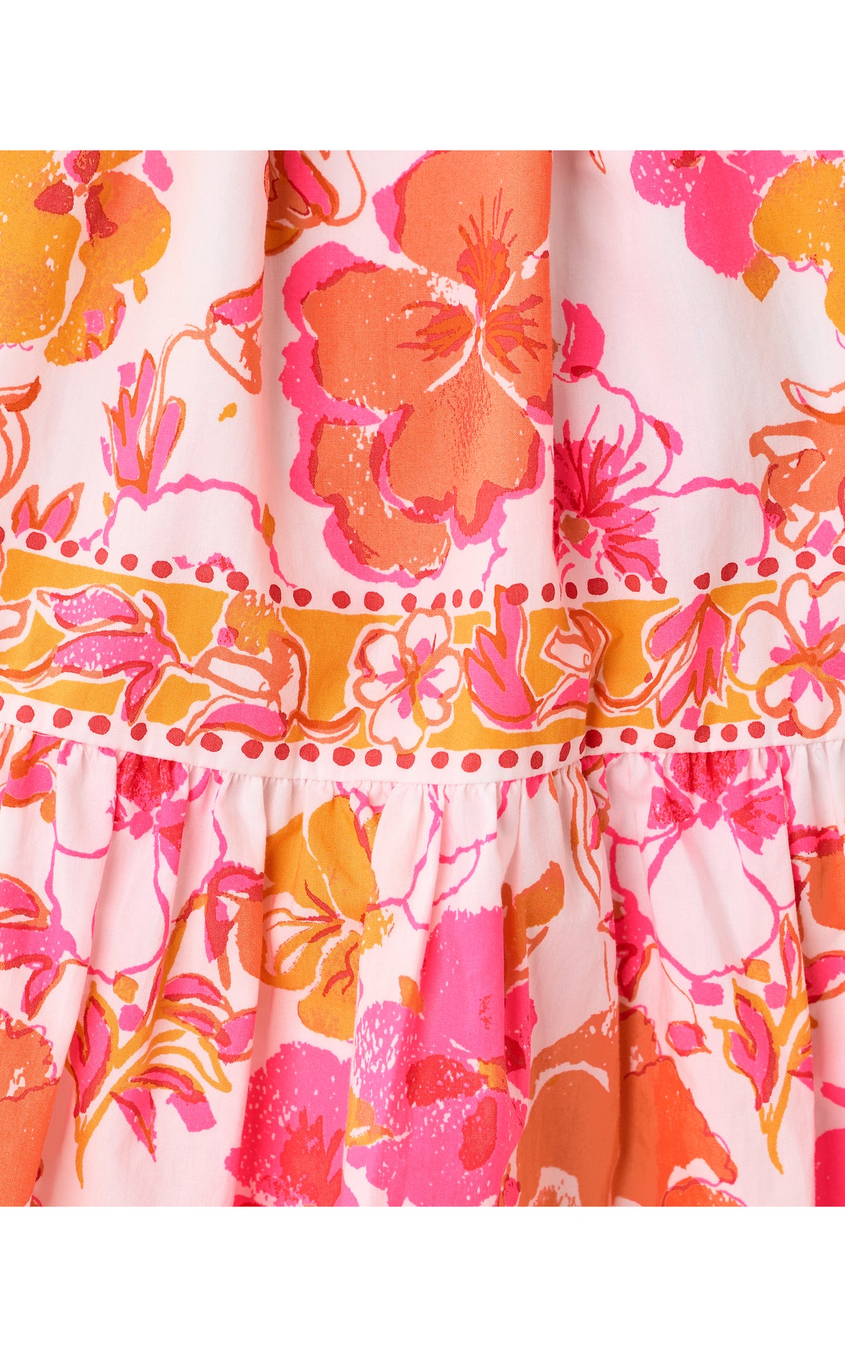 Drena Dress - Resort White Pansy Fansy Engineered Woven Dress