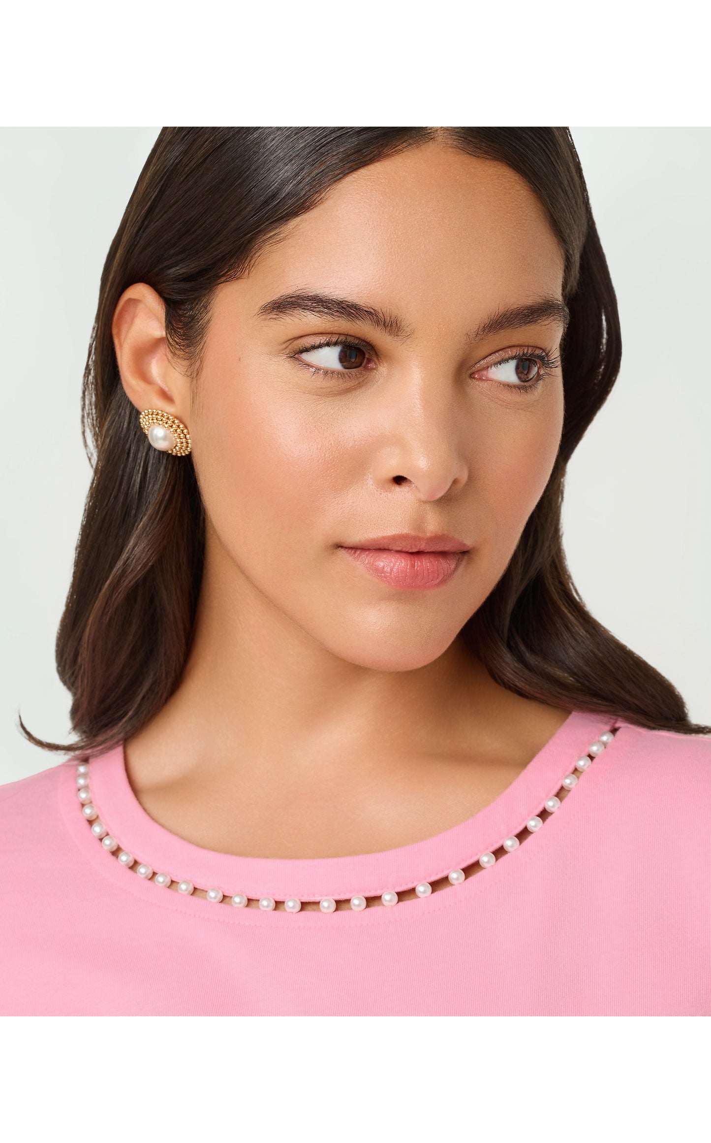 Clairmont Pearl Knit Top - Conch Shell Pink