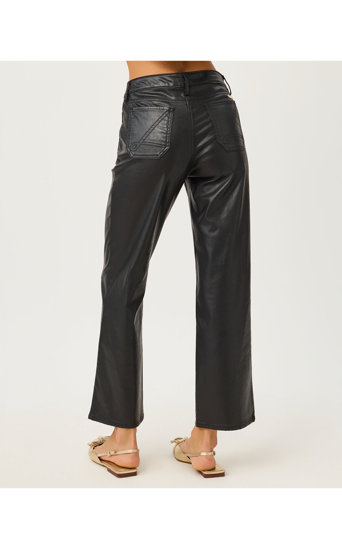 Harleen High Rise Coated Jean - Noir