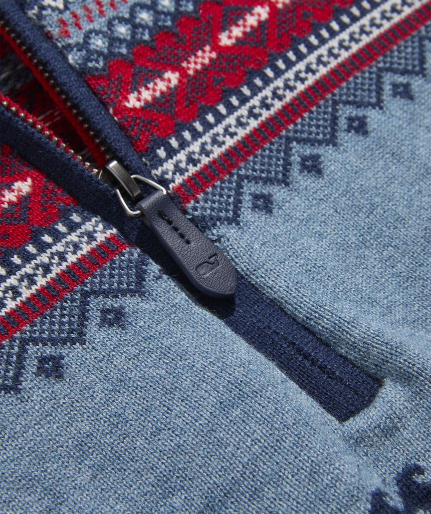 Men's Fishing Fair Isle Quarter-Zip