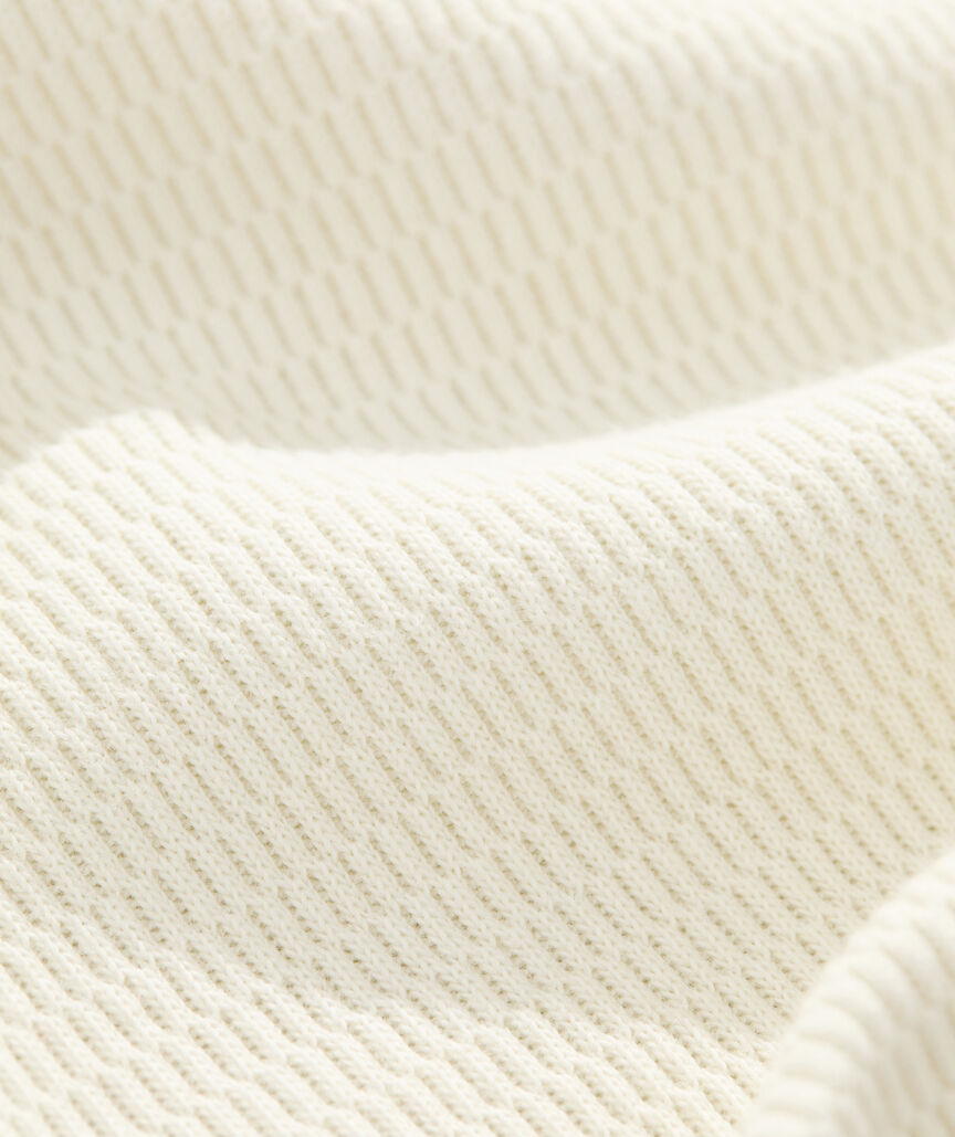 Garment-Dyed Waffle Henley - Stone