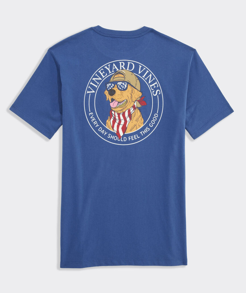 America Dog Short-Sleeve Pocket Tee - Moonshine
