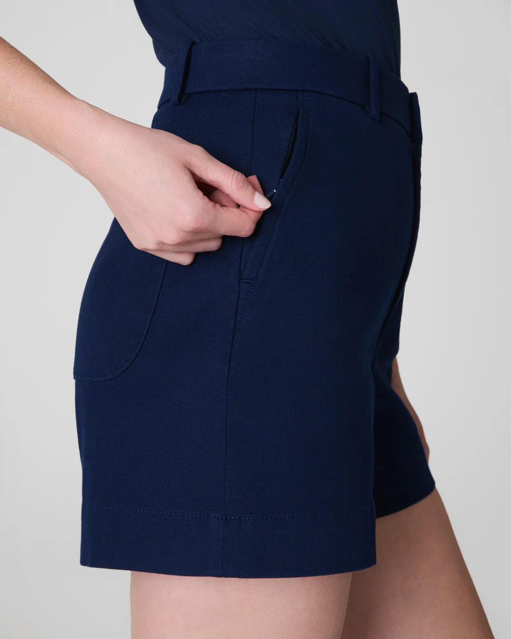 SPANXsupersmooth™ Stretch Twill Short, 5" - Timeless Navy