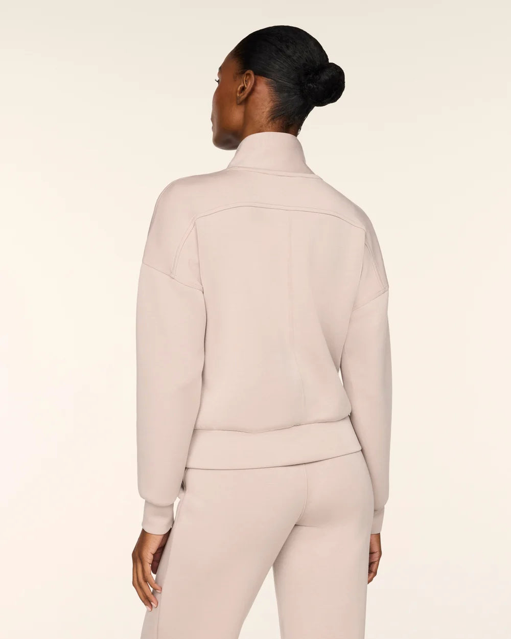 SPANX AirEssentials® Shawl Collar Half Zip - Mushroom
