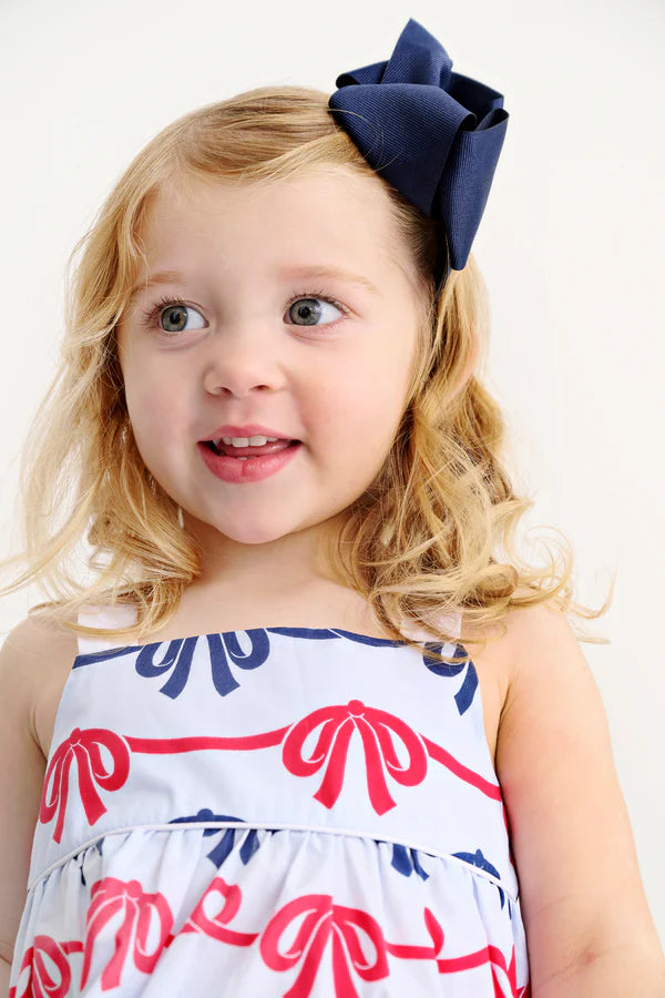 Idabelle Bloomer Set - Brentwood Bows with Worth Avenue White