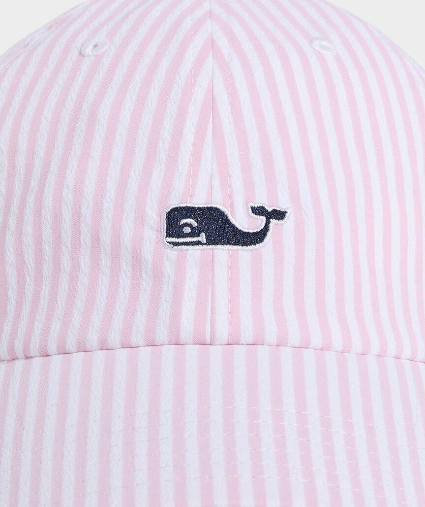 Harbor Seersucker Baseball Hat - Vineyard Ss Pb/Wc