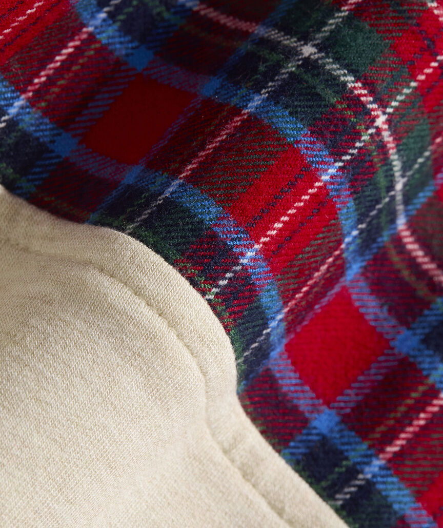 Dreamcloth® Plaid Shoulder Shep Shirt® - Oatmeal Heather
