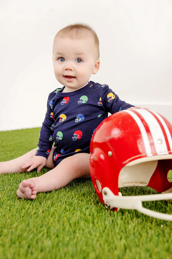 Long Sleeve Walt Onesie - Hut!/Nantuck et Navy