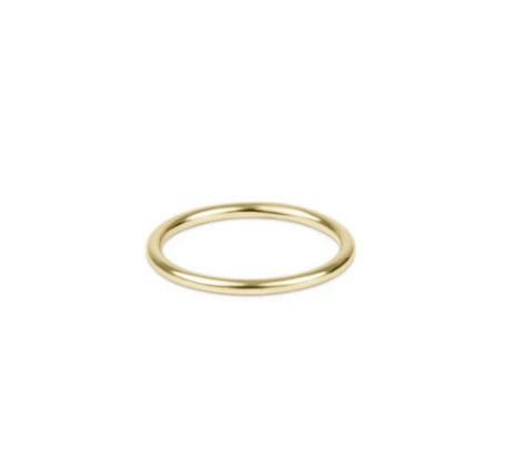 classic gold thin band ring
