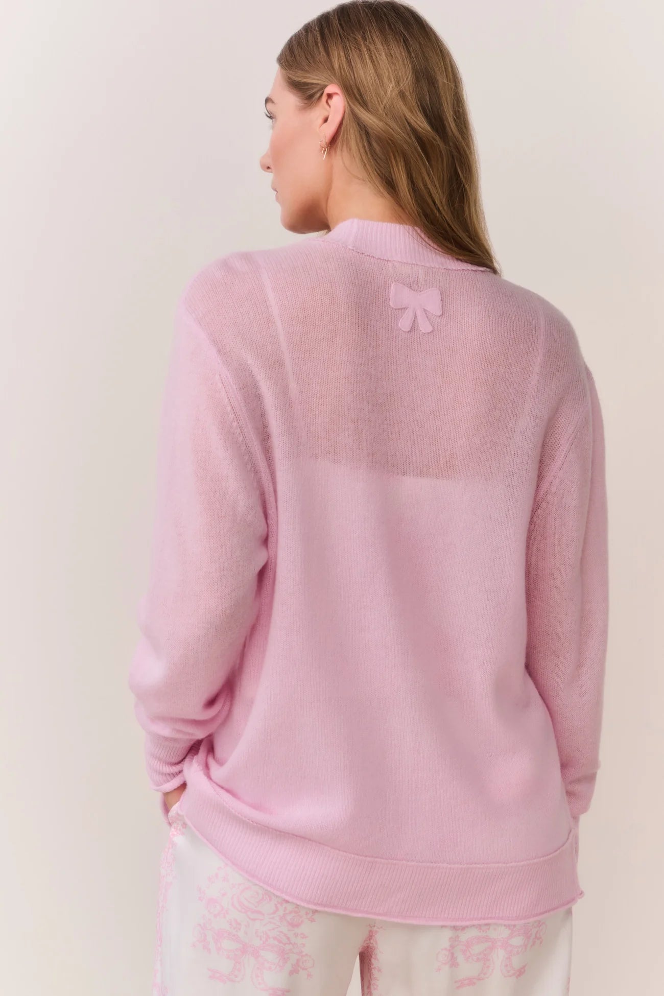 Applene Lightweight Cashmere Cardigan - Daydreamer Pink
