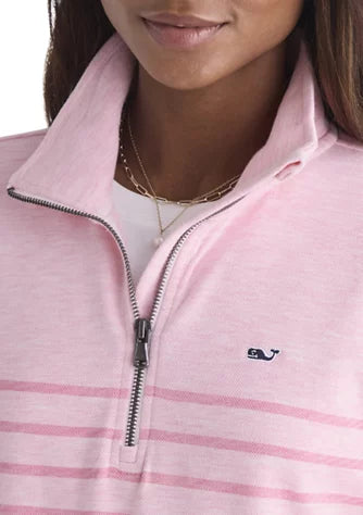 Women's Saltwater Quarter-Zip - Pink Cutty Stripe