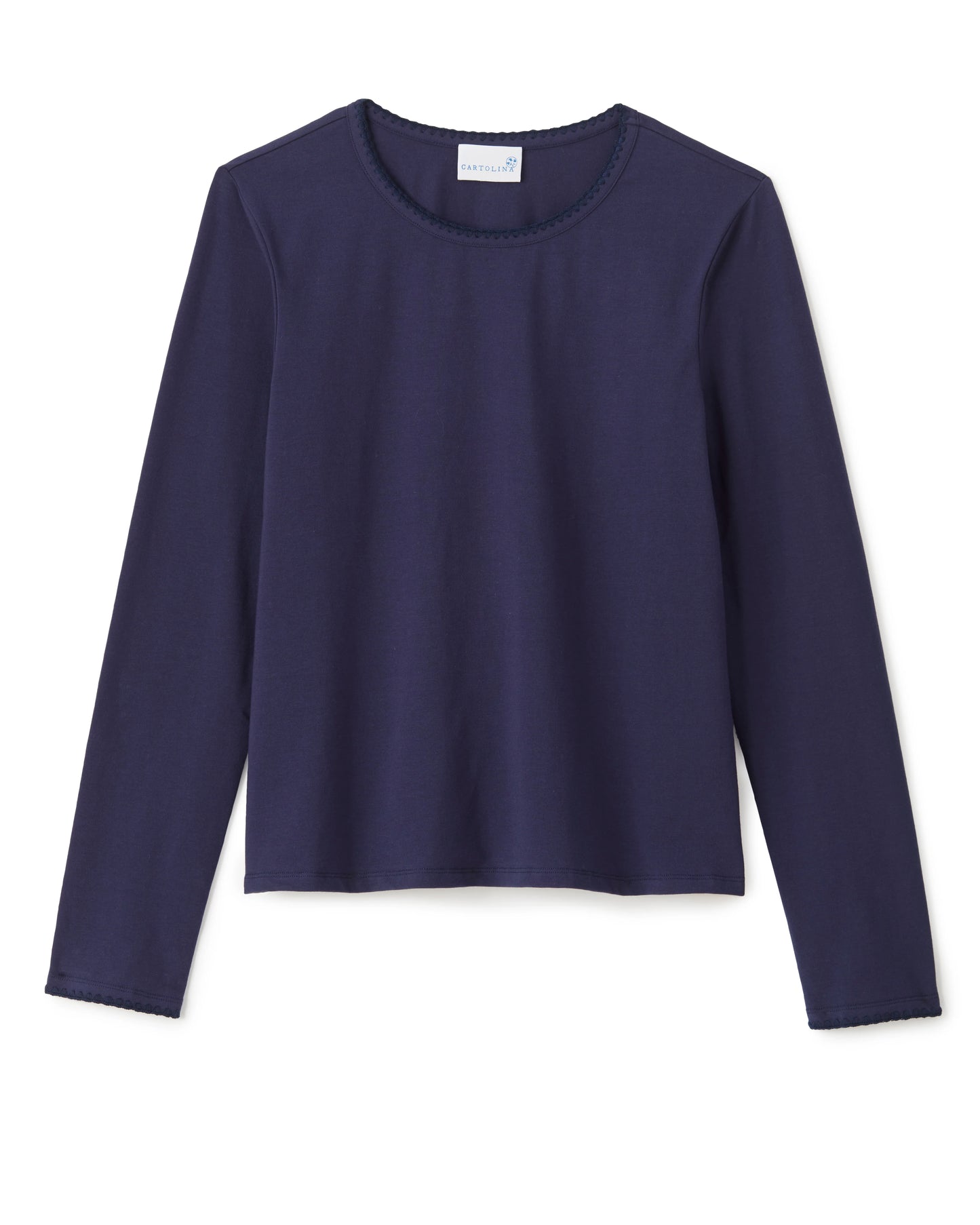 Dylan Long Sleeve Tee - Midnight Blue