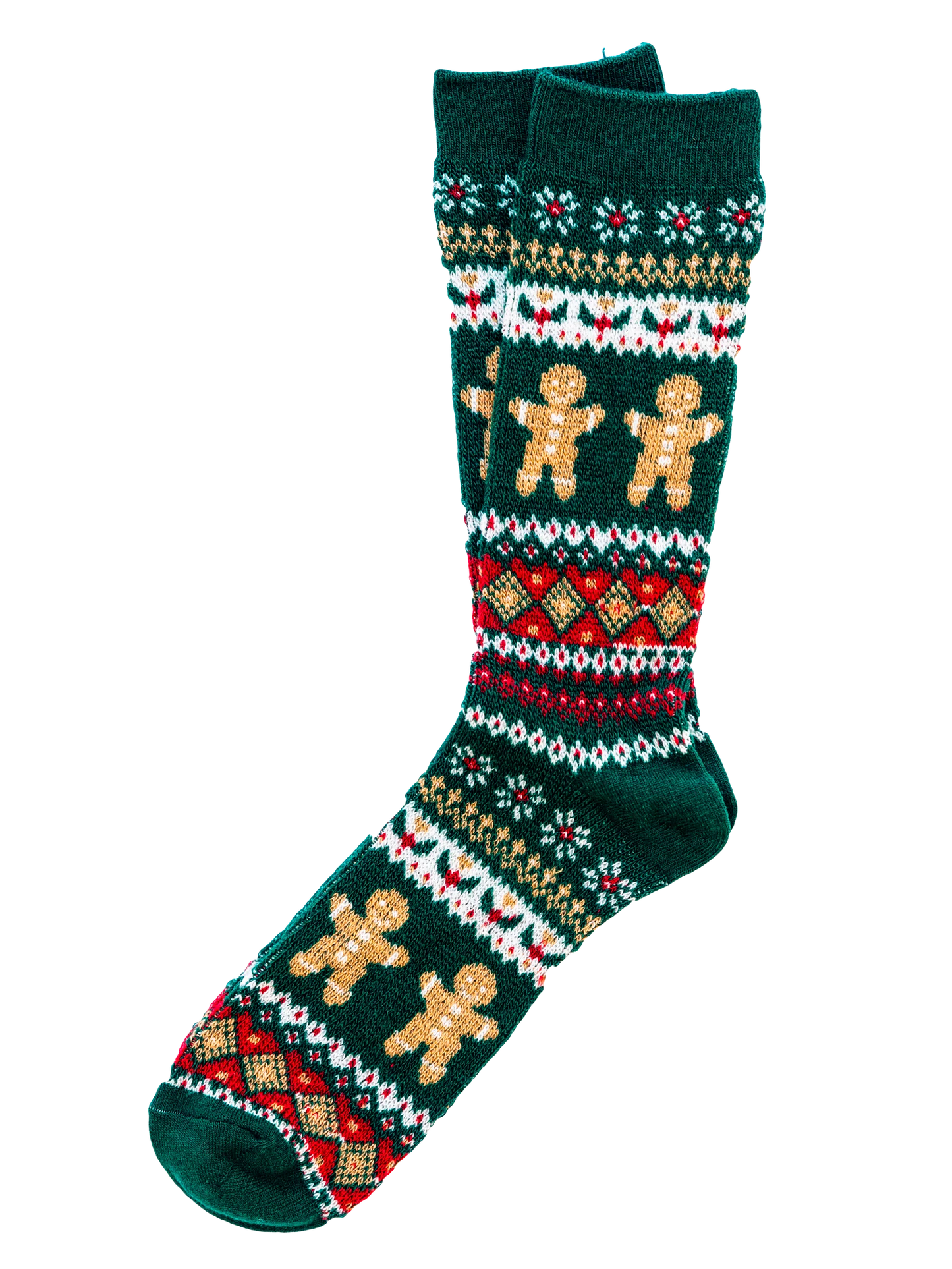 Gingerbread Fair Isle Socks