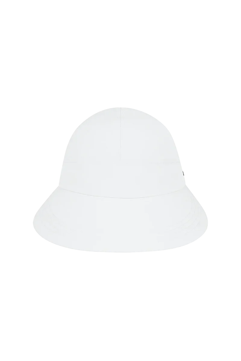 Poppy Bow Cap - White