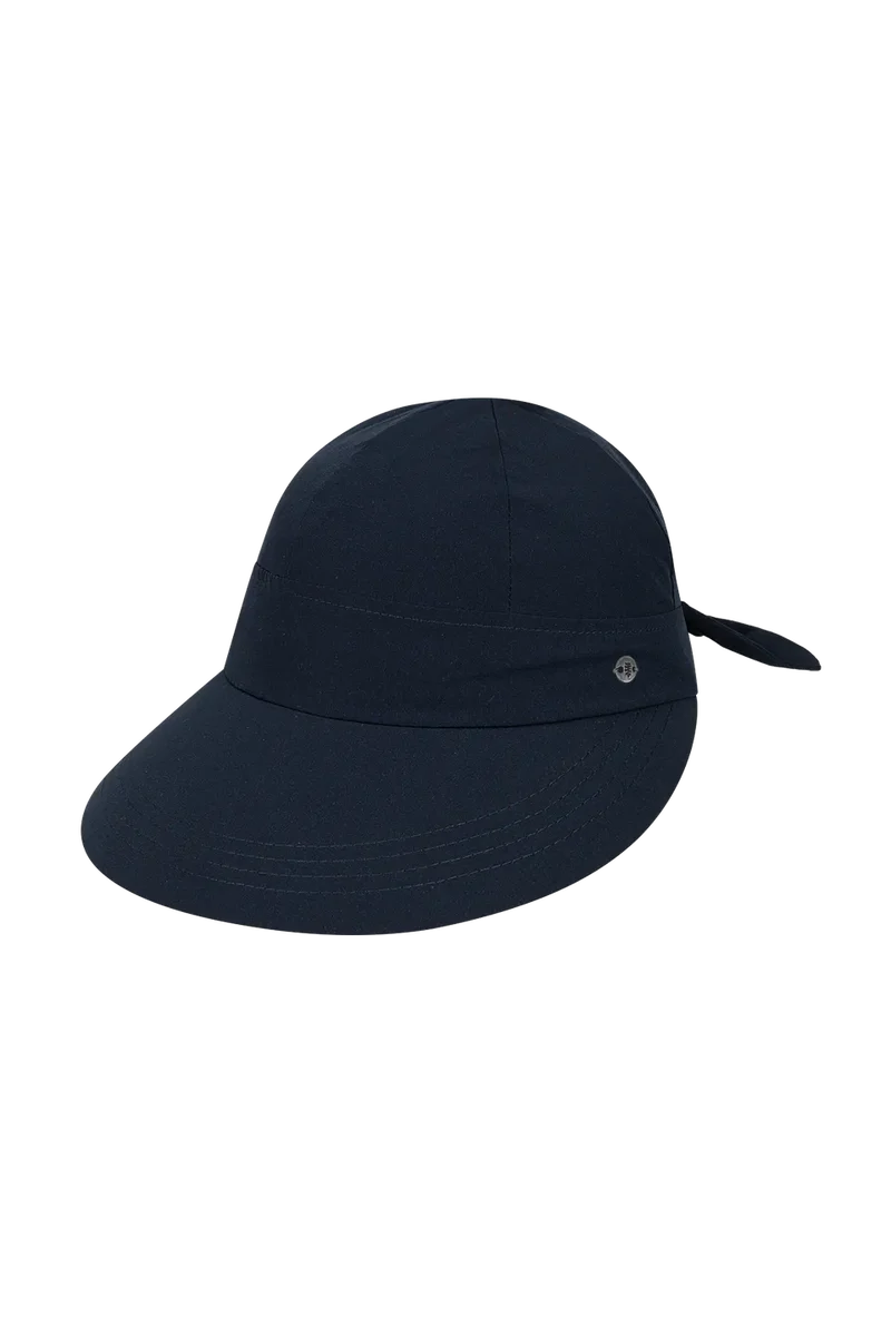 Poppy Bow Cap - Navy