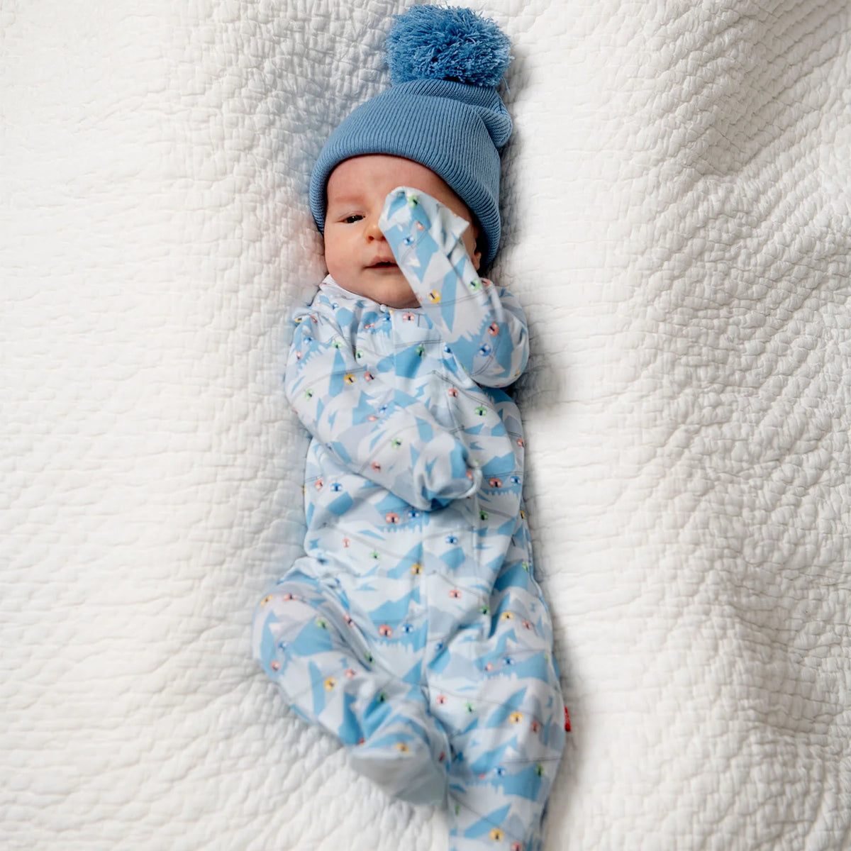 Blue Apres Chic Modal Magnetic Footie