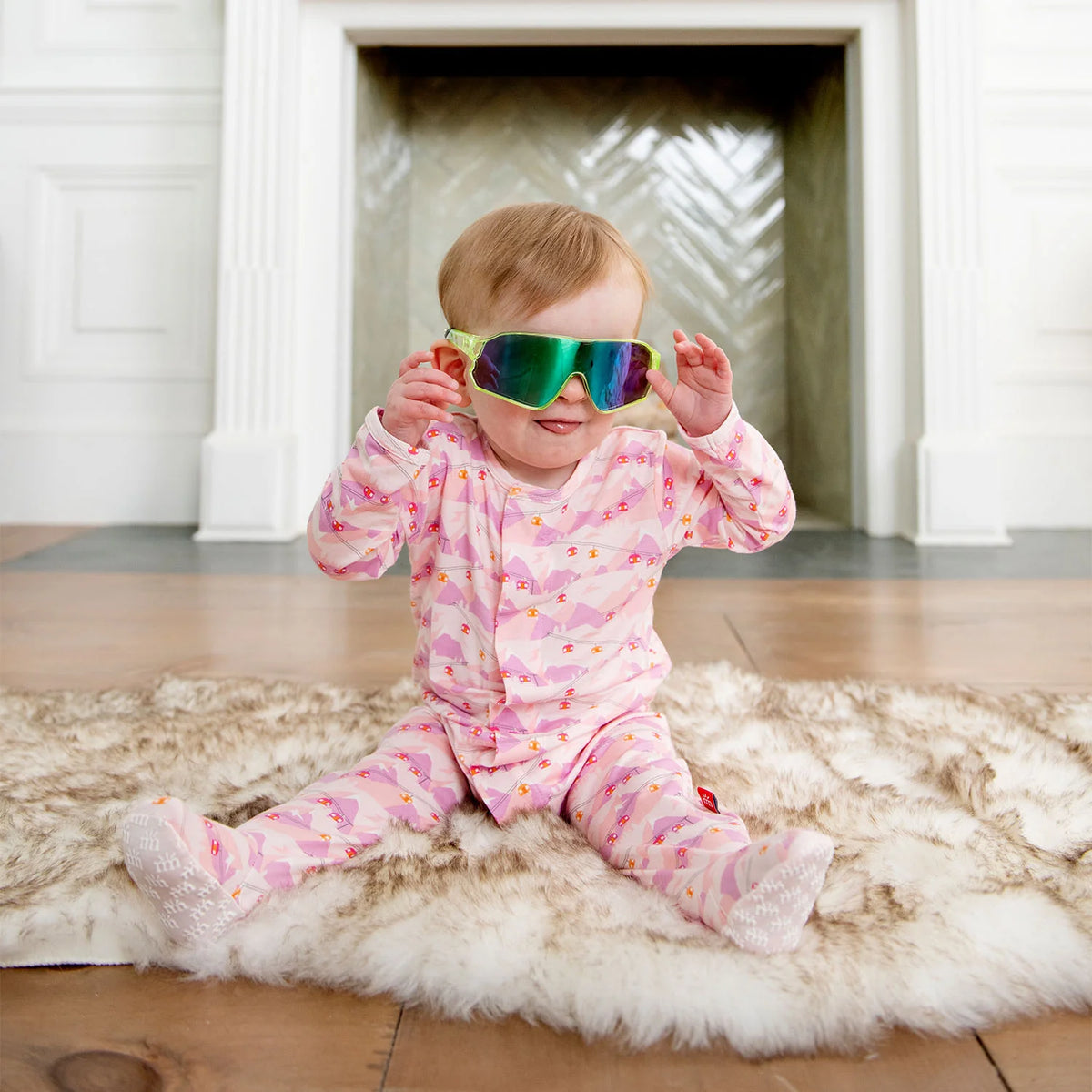 Pink Apres Chic Modal Magnetic Footie