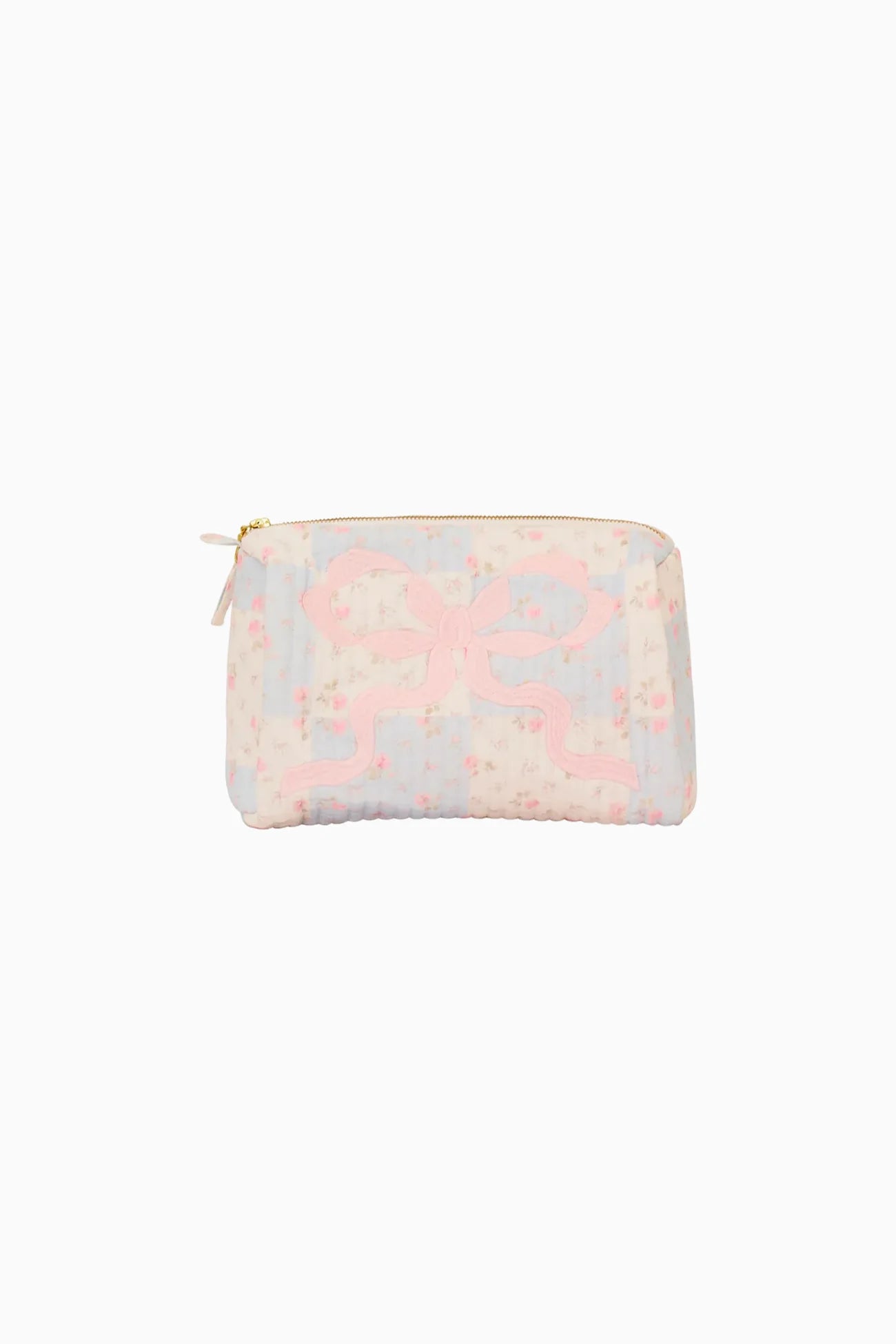 Mini Octavia Floral Patchwork Pouch - Ivory Chapparal