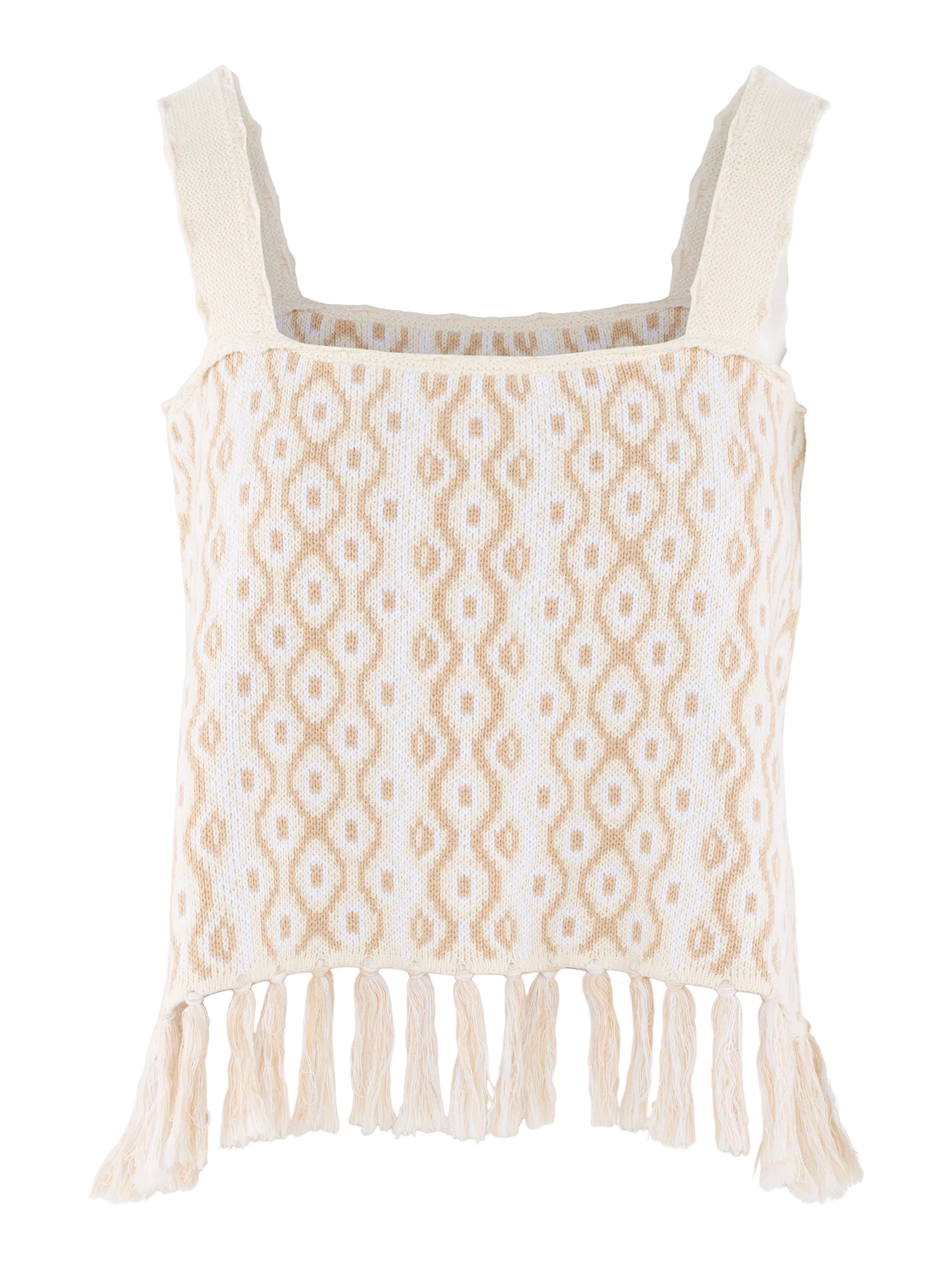 Capri Knit Skirt - Blanc Petals