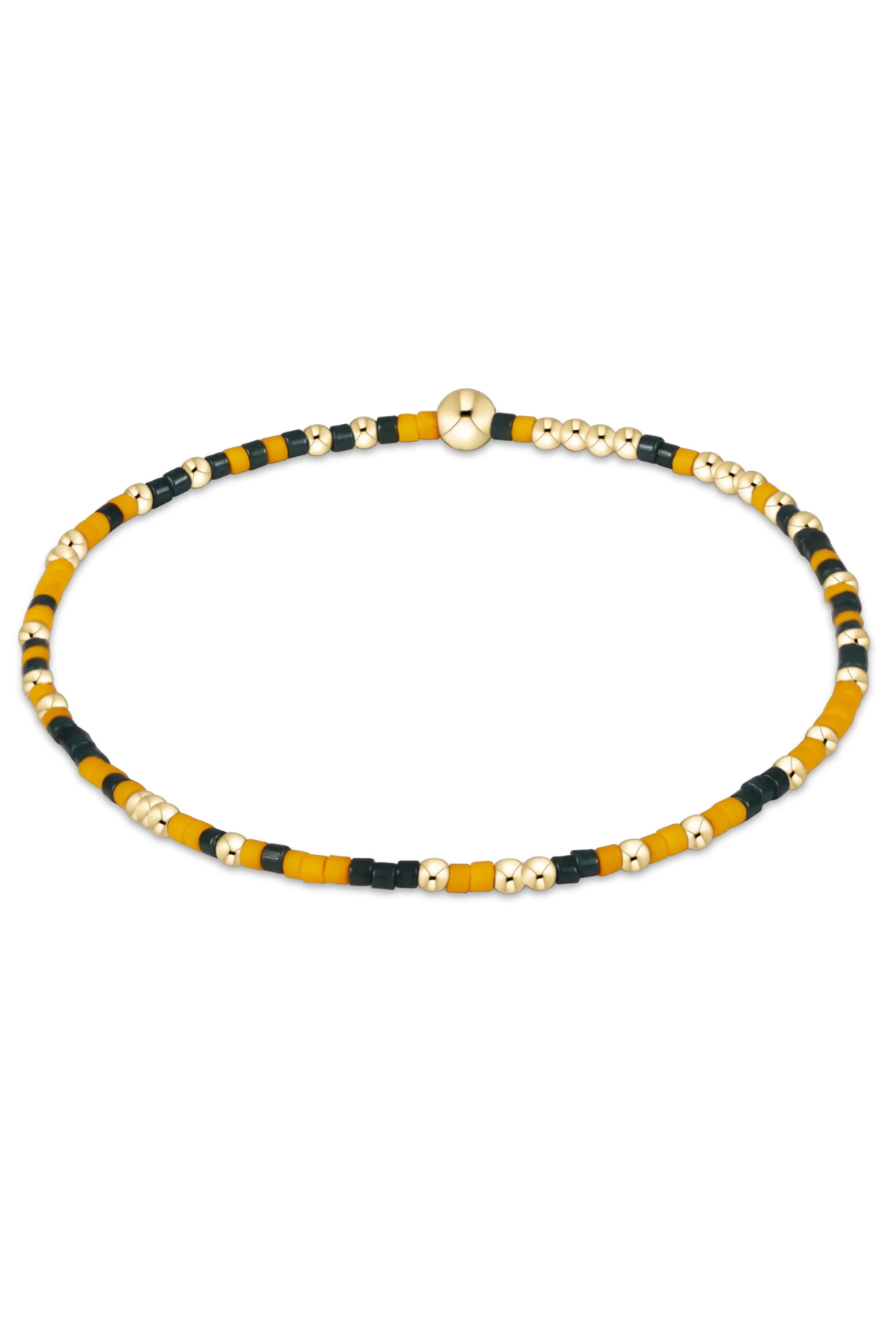 extends gameday hope unwritten bracelet - dark green-golden yellow