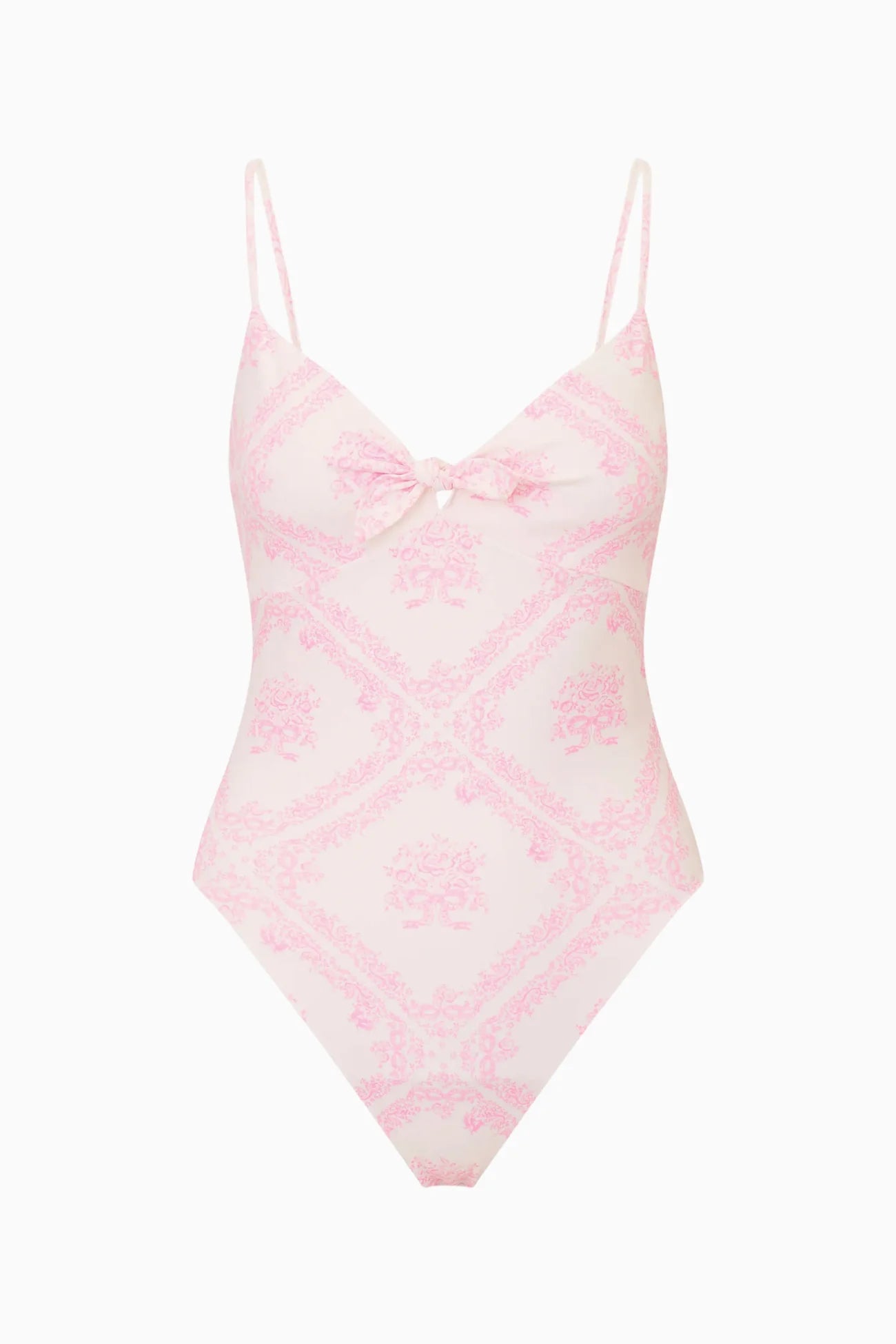 Zyra One-Piece Toile Print Swimsuit - Ivory Heirloom