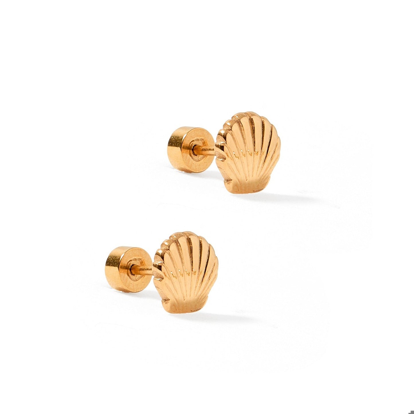 Screwback Stud Earrings - Marina Shell