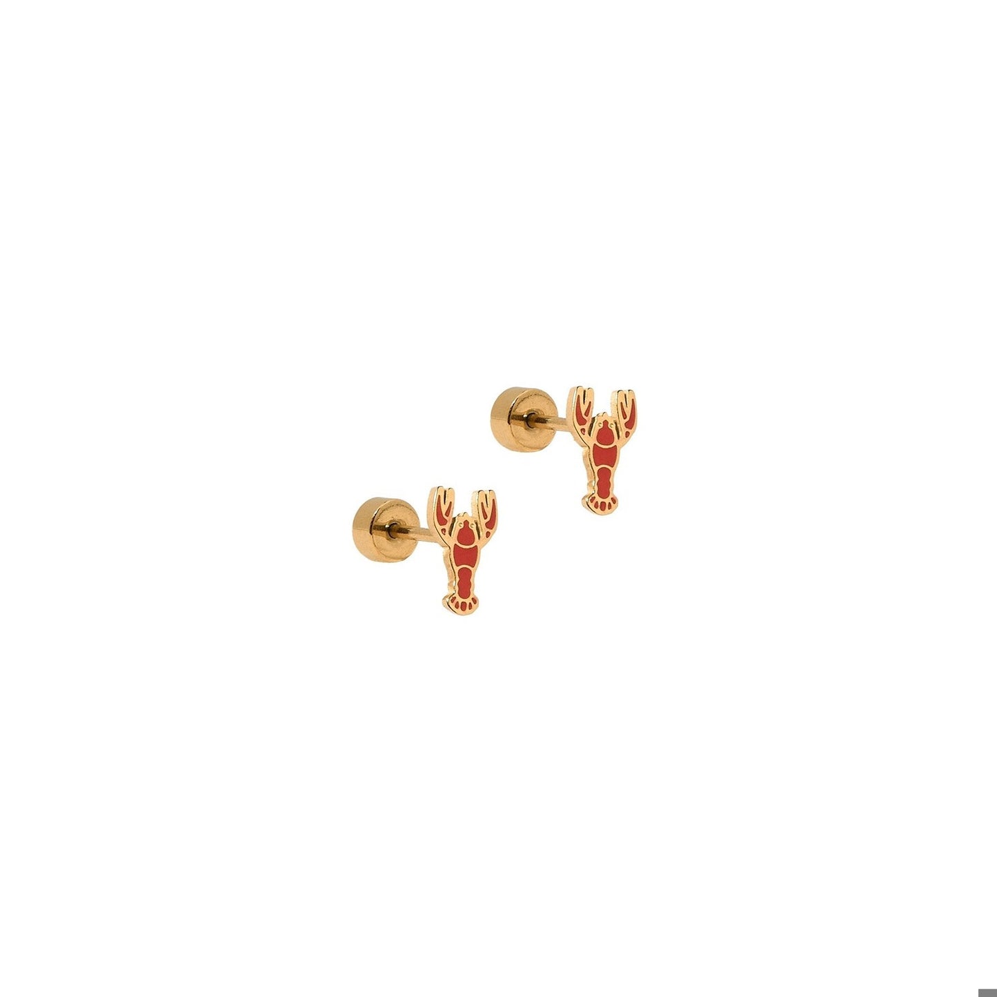 New Screwback Stud Earrings - Crawfish
