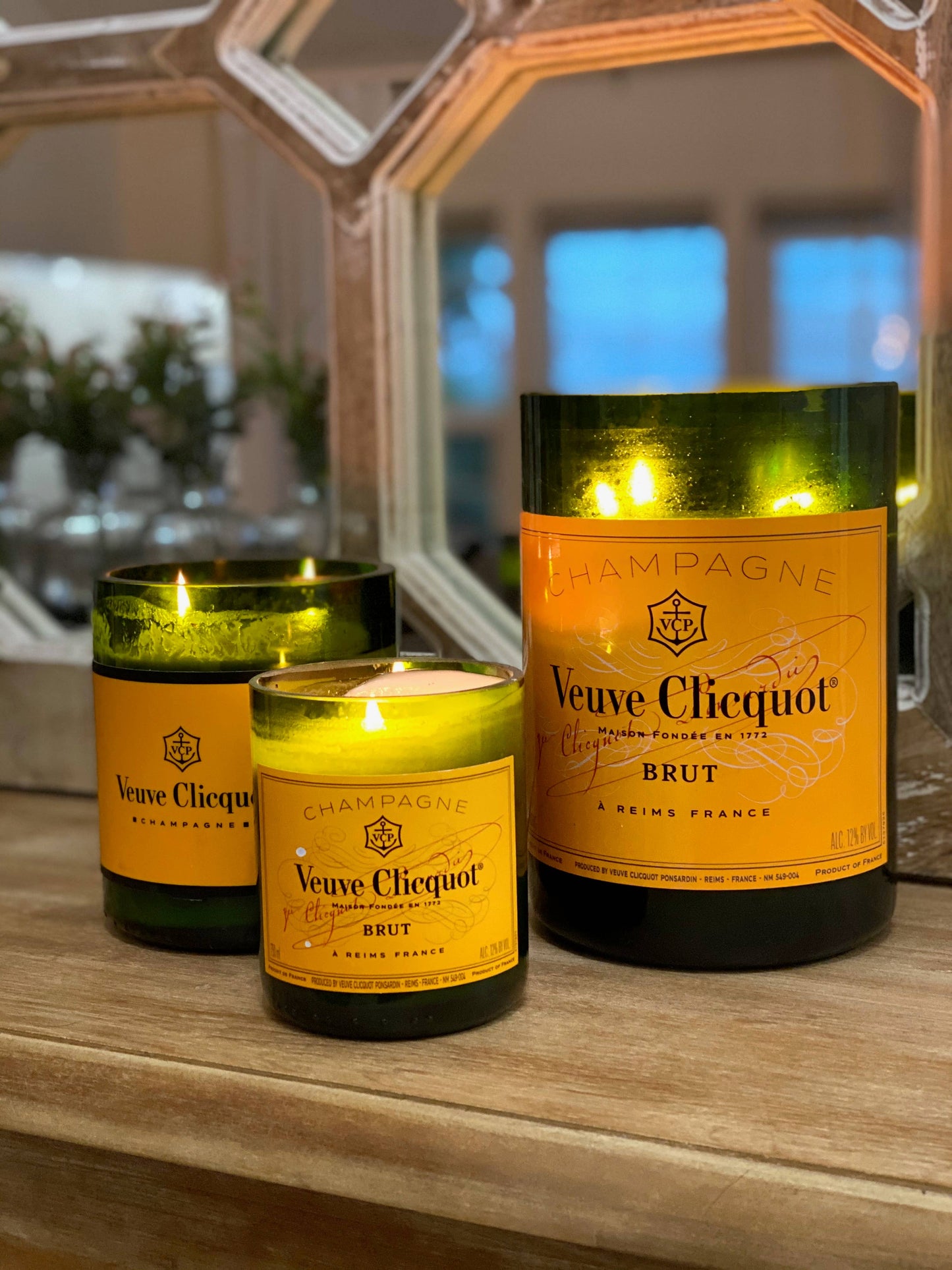 Recycled Veuve Novelty Candle: Medium