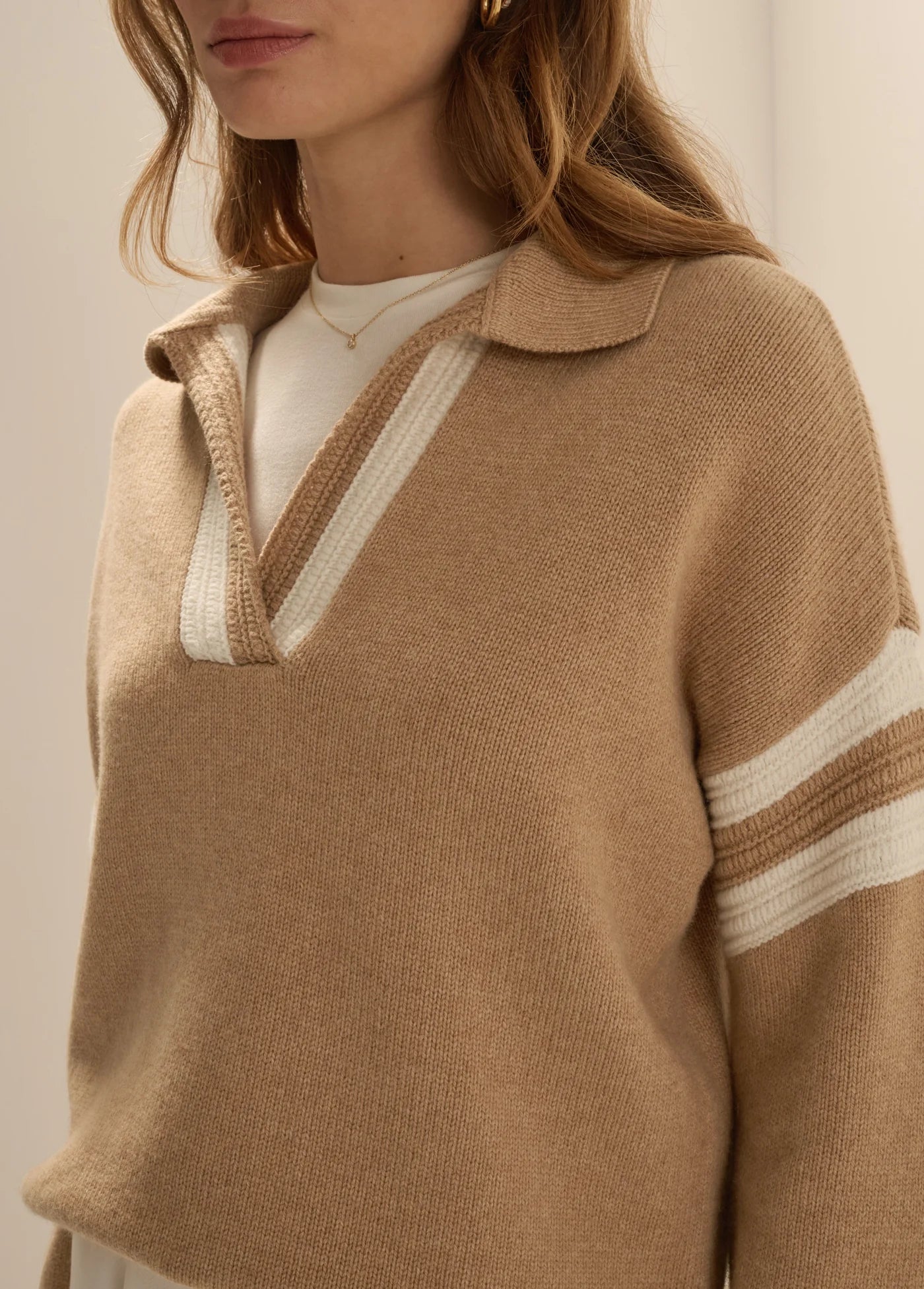 The Grace Sweater - Camel Ivory
