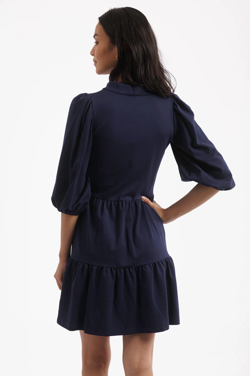 The Tory Dress - Navy Ponte