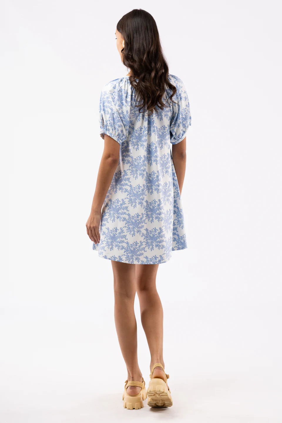 The Posie Dress - Rose Bushel Blue