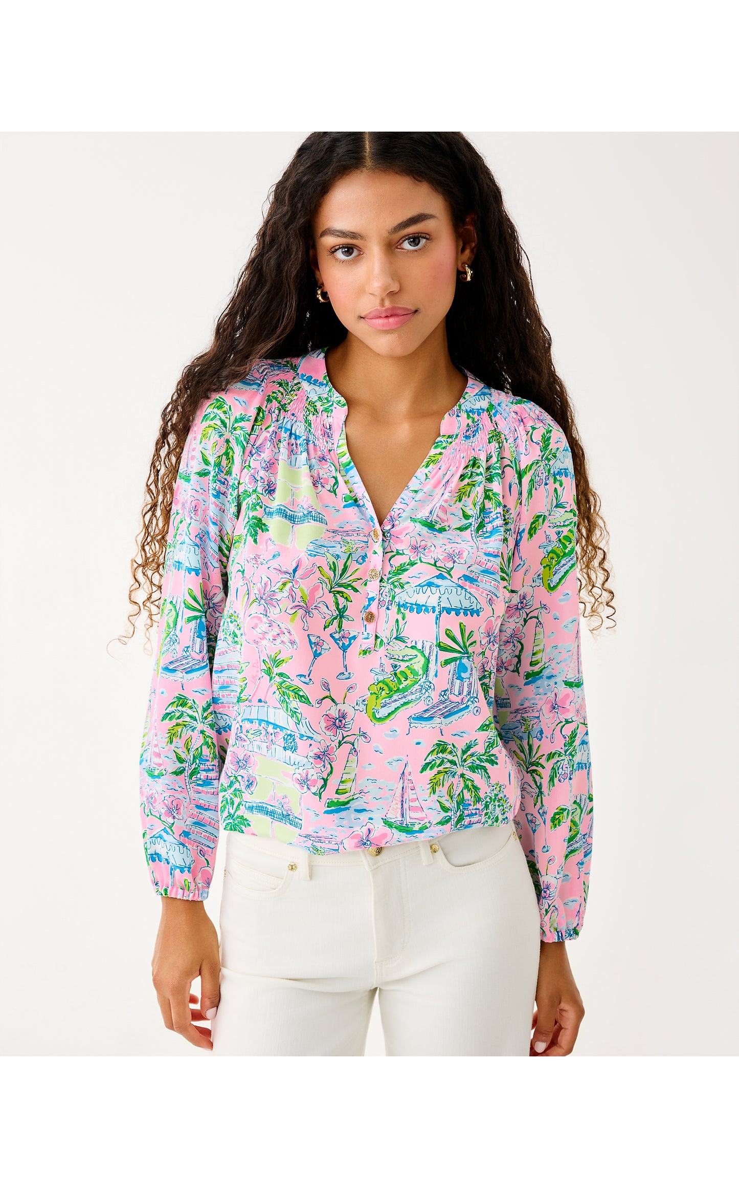 Elsa Top - Conch Shell Pink Sunny Dee