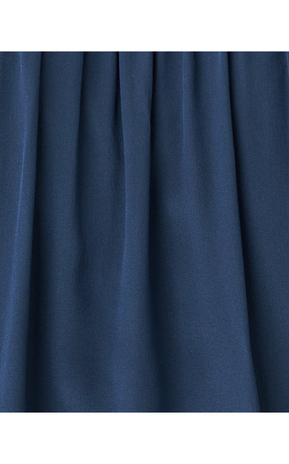 Elsa Silk Top - Low Tide Navy