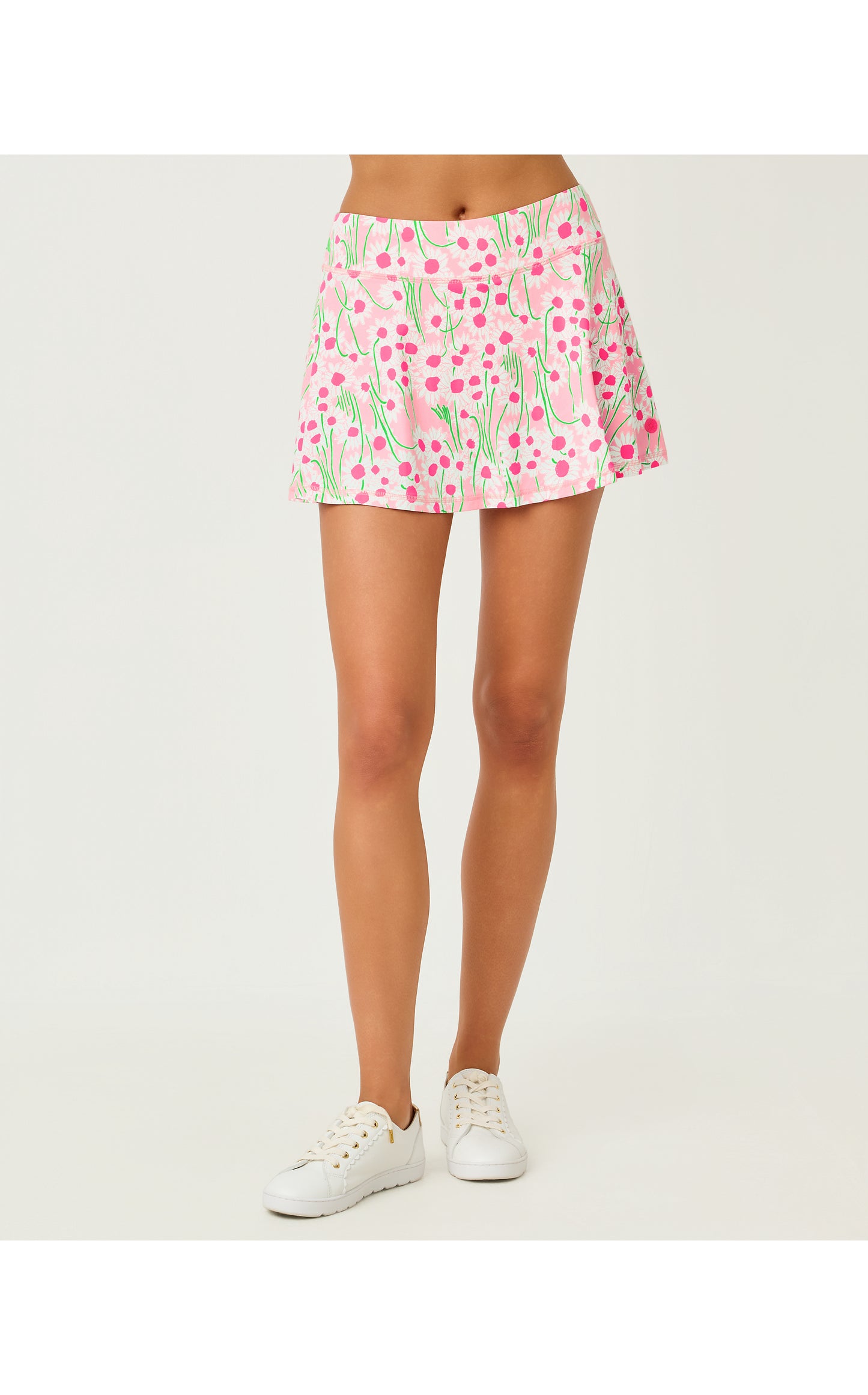 UPF50+ Aila Skort -Conch Shell Pink Lil Sunny Daisies