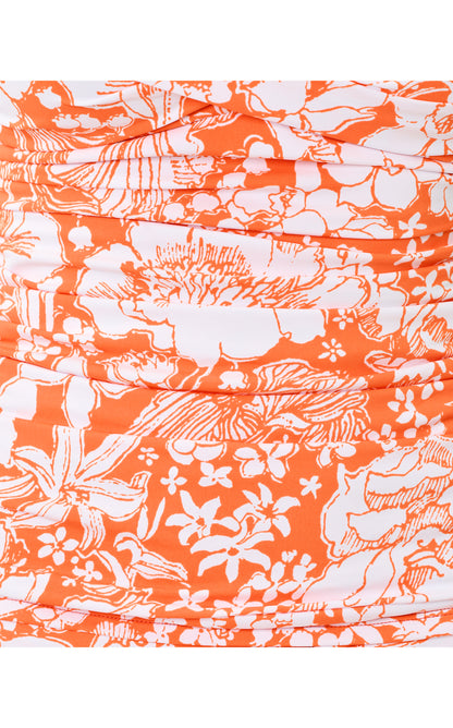Lagoon Sarong Hipster Bottom - Sunset Orange Budding Romance