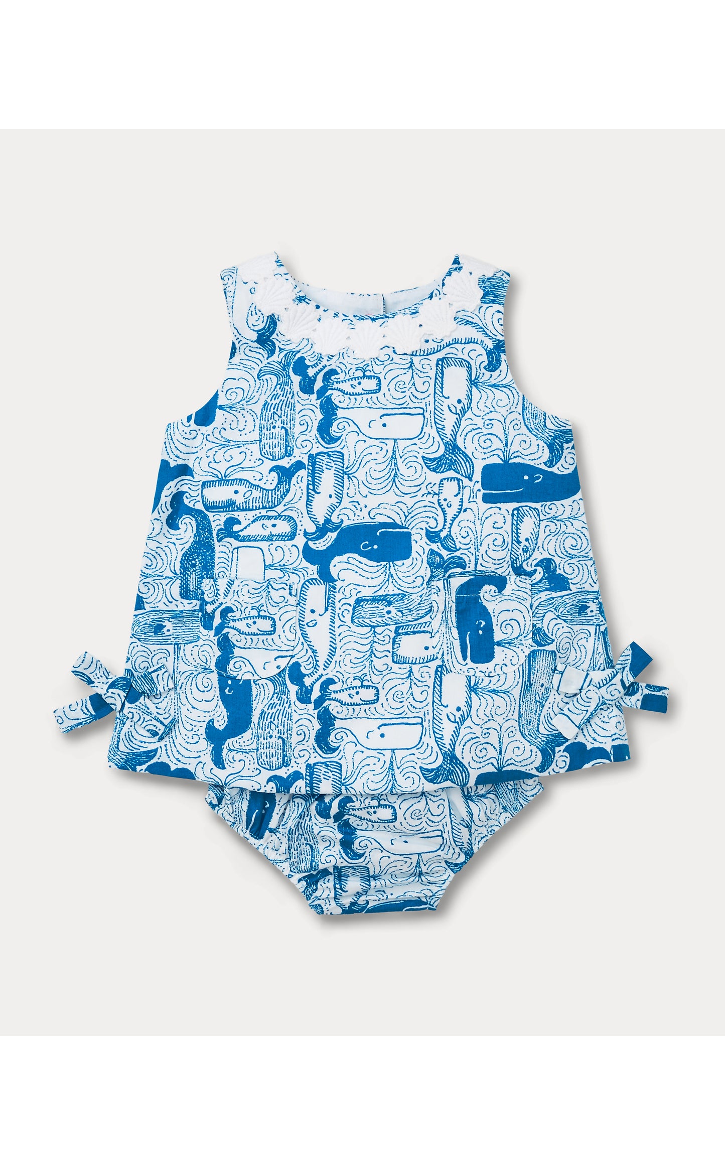 Baby Lilly Shift - Nassau Blue Thar She Blows