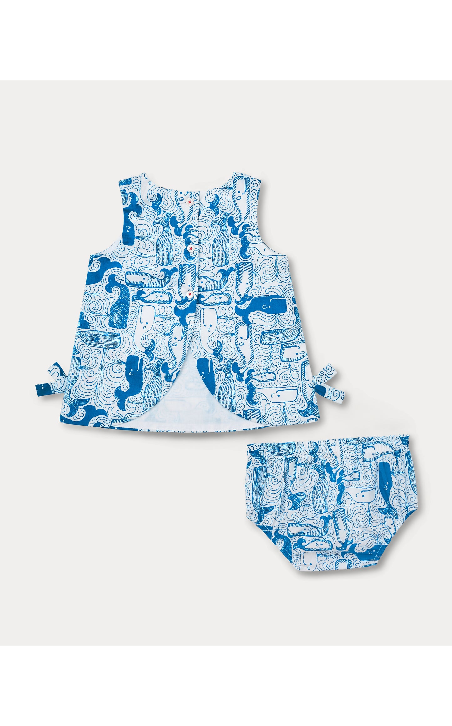 Baby Lilly Shift - Nassau Blue Thar She Blows