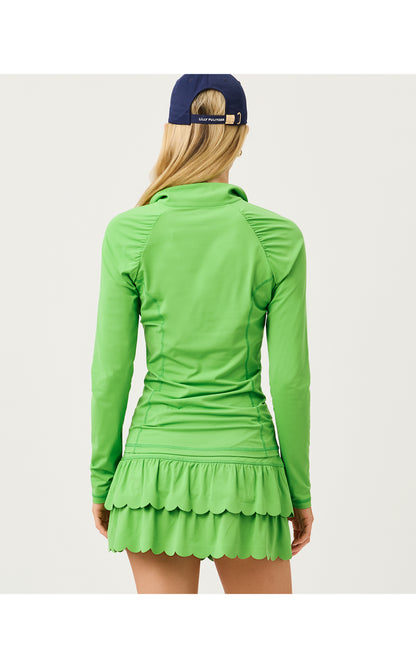 UPF50+ Justine Half Zip - Chateau Green