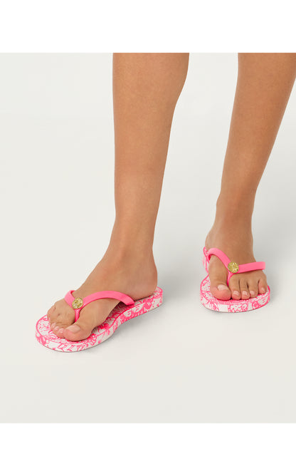 Pool Flip Flop - Cherry Blossom Pink Lil Fleur De Lilly Shoe