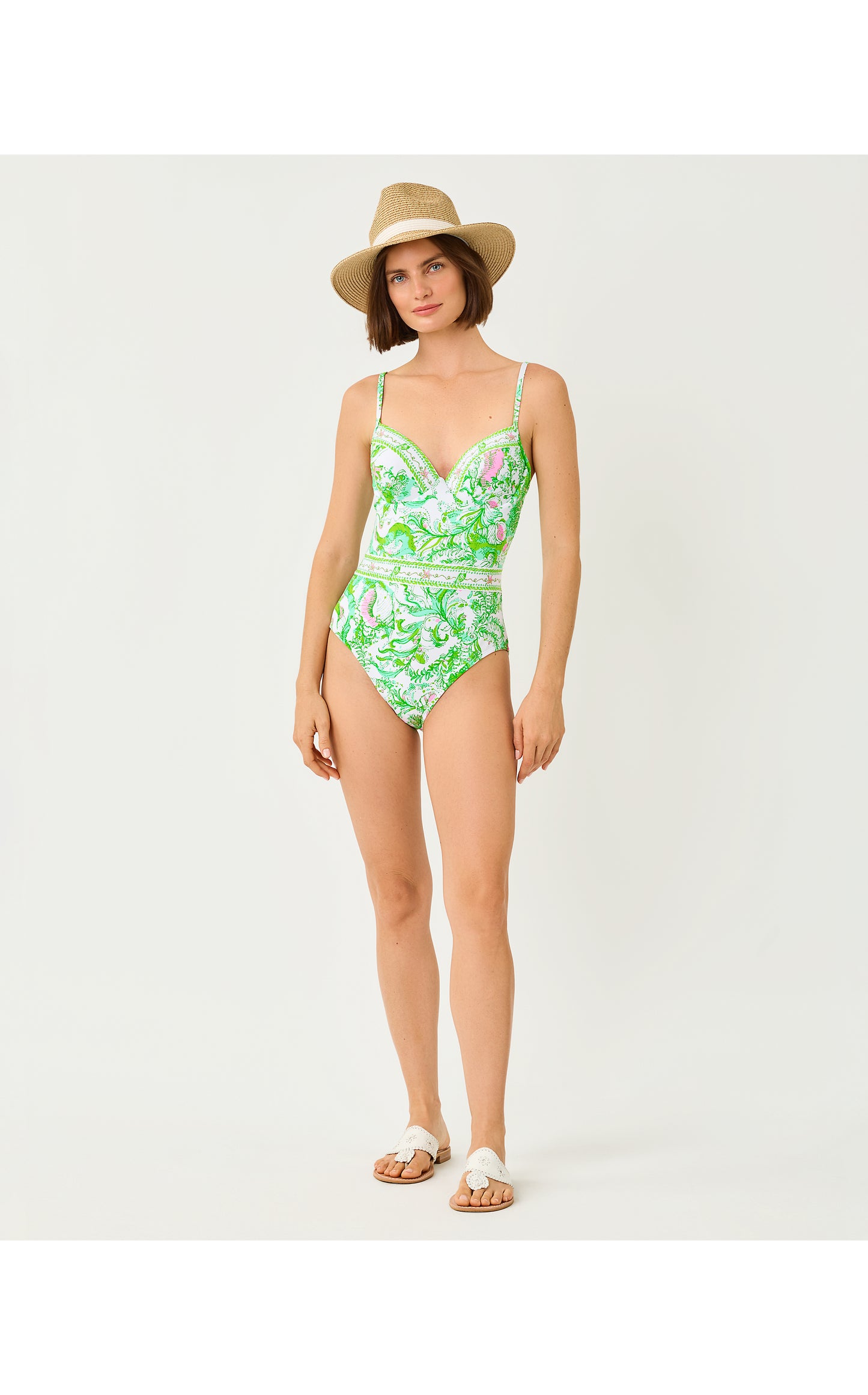 Palma One Piece - Resort White Ship To Shore Engineered