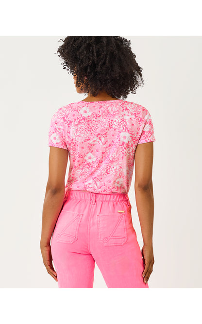 Etta Scoop-Neck Top - Conch Shell Pink Burst Of Joy