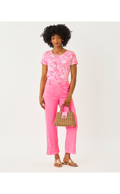 Etta Scoop-Neck Top - Conch Shell Pink Burst Of Joy