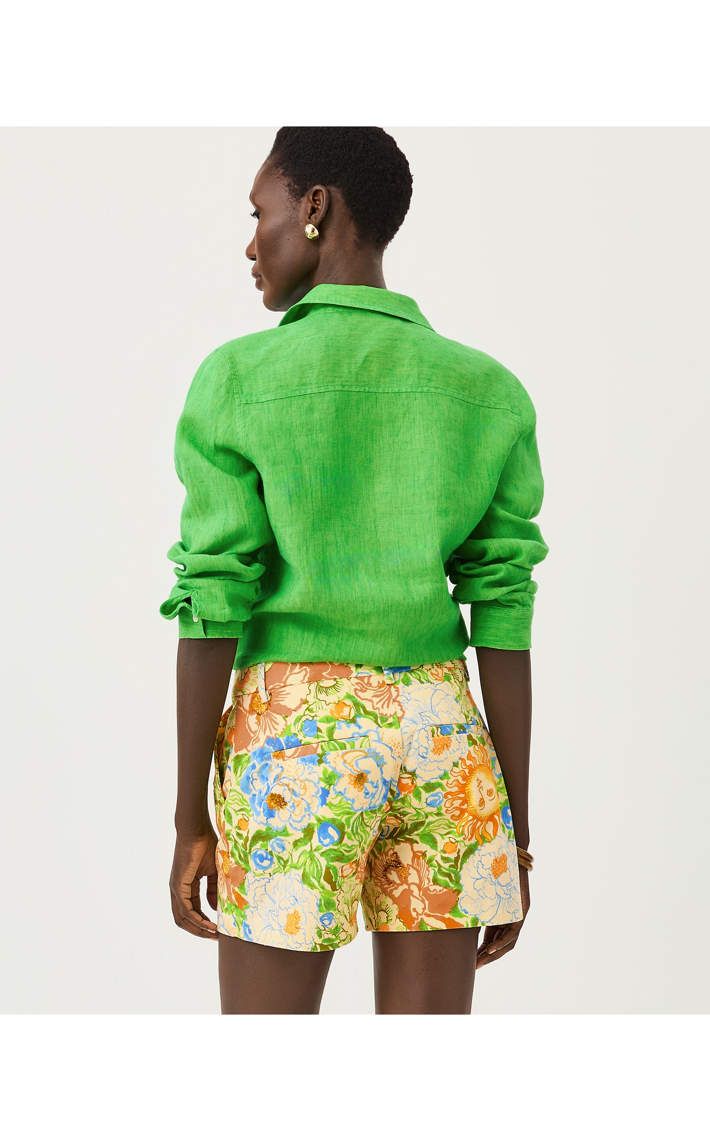 Sea View Button Down - Ivy Green X Chateau Green