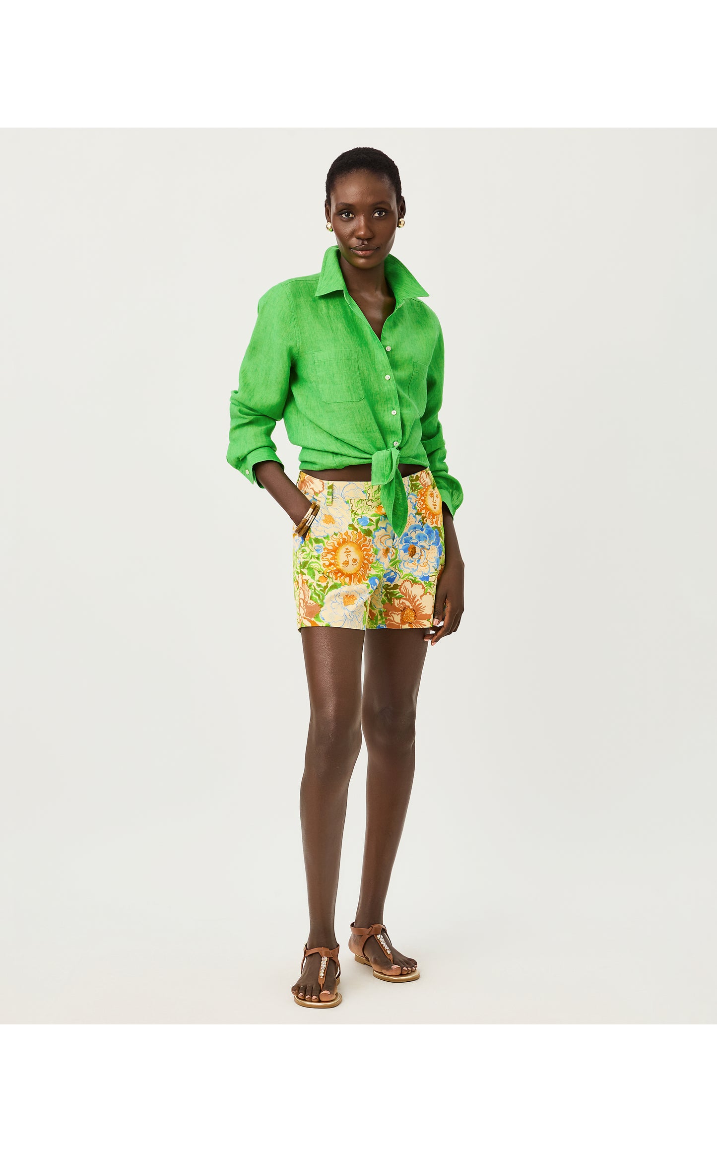 Sea View Button Down - Ivy Green X Chateau Green