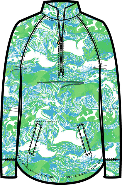 Capri Blue Galloping Gals