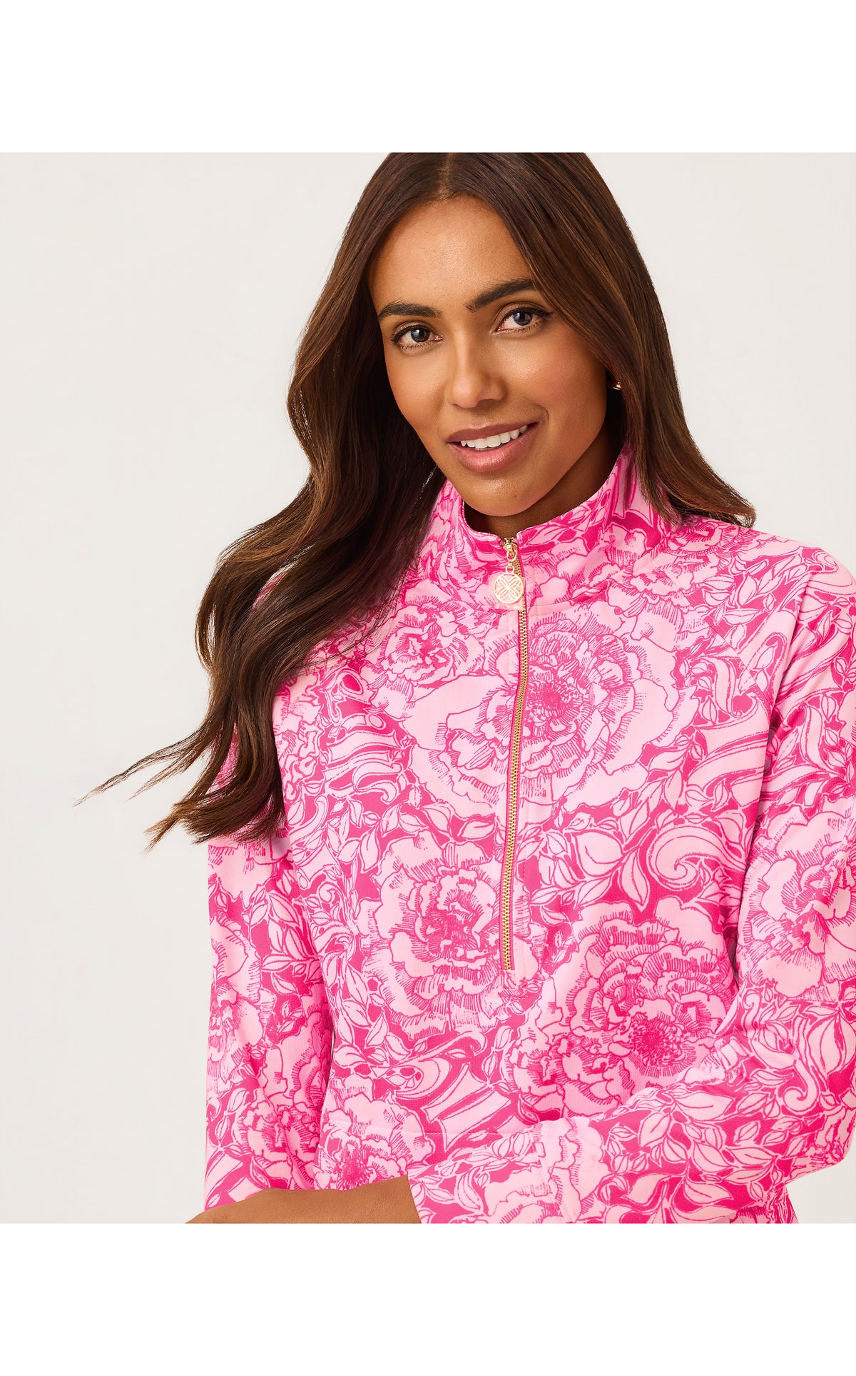 UPF50+ Skipper Popover - Pink Aster A Rose By Any Other Name