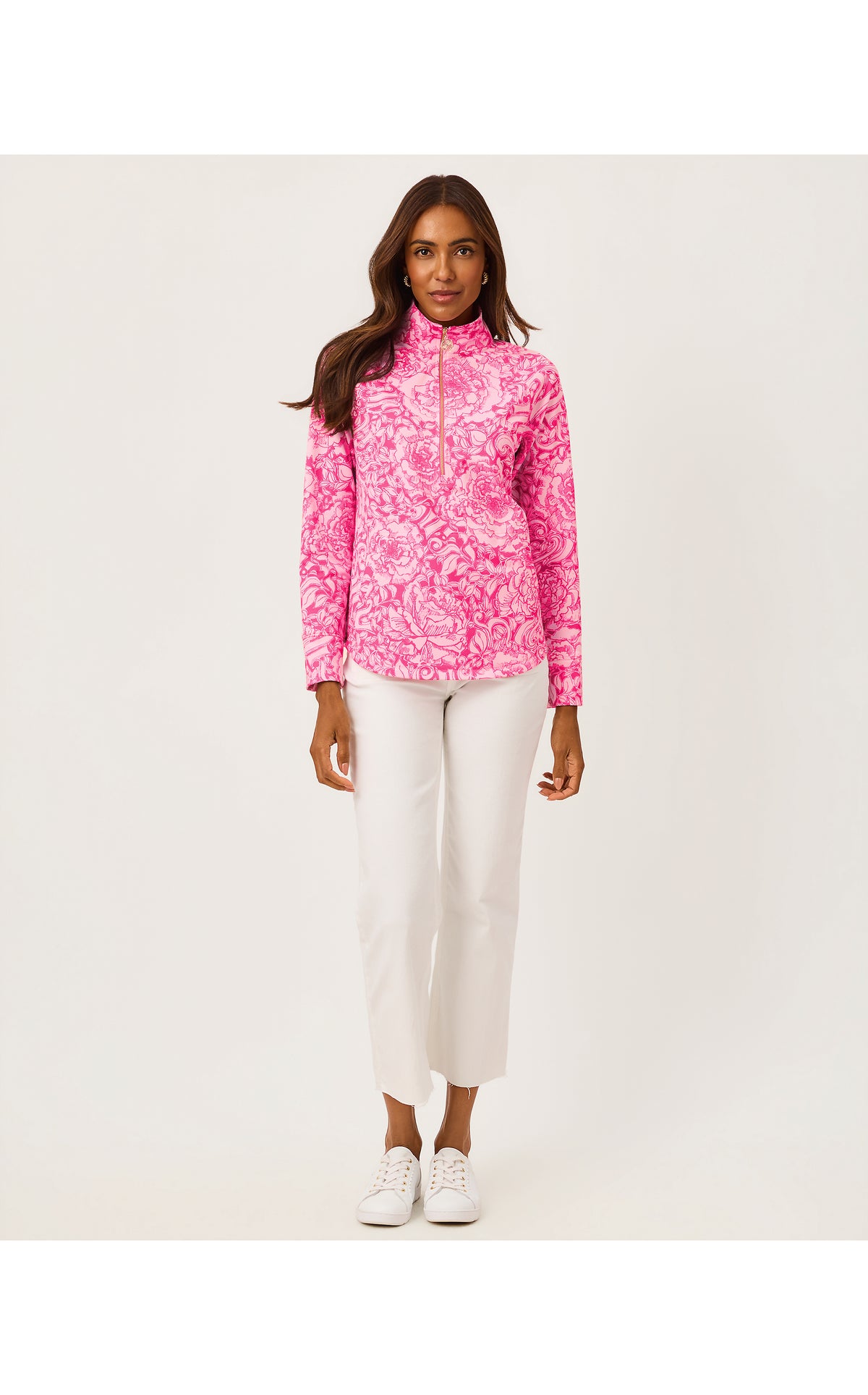UPF50+ Skipper Popover - Pink Aster A Rose By Any Other Name